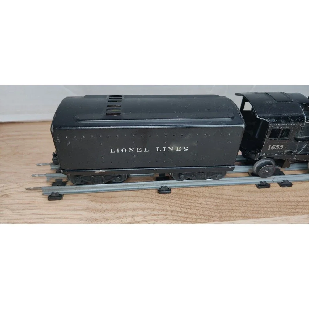 Lionel 1655 Locomotive & 6654W Tender 2-4-2 Columbia Steam Engine 1950s O Gauge